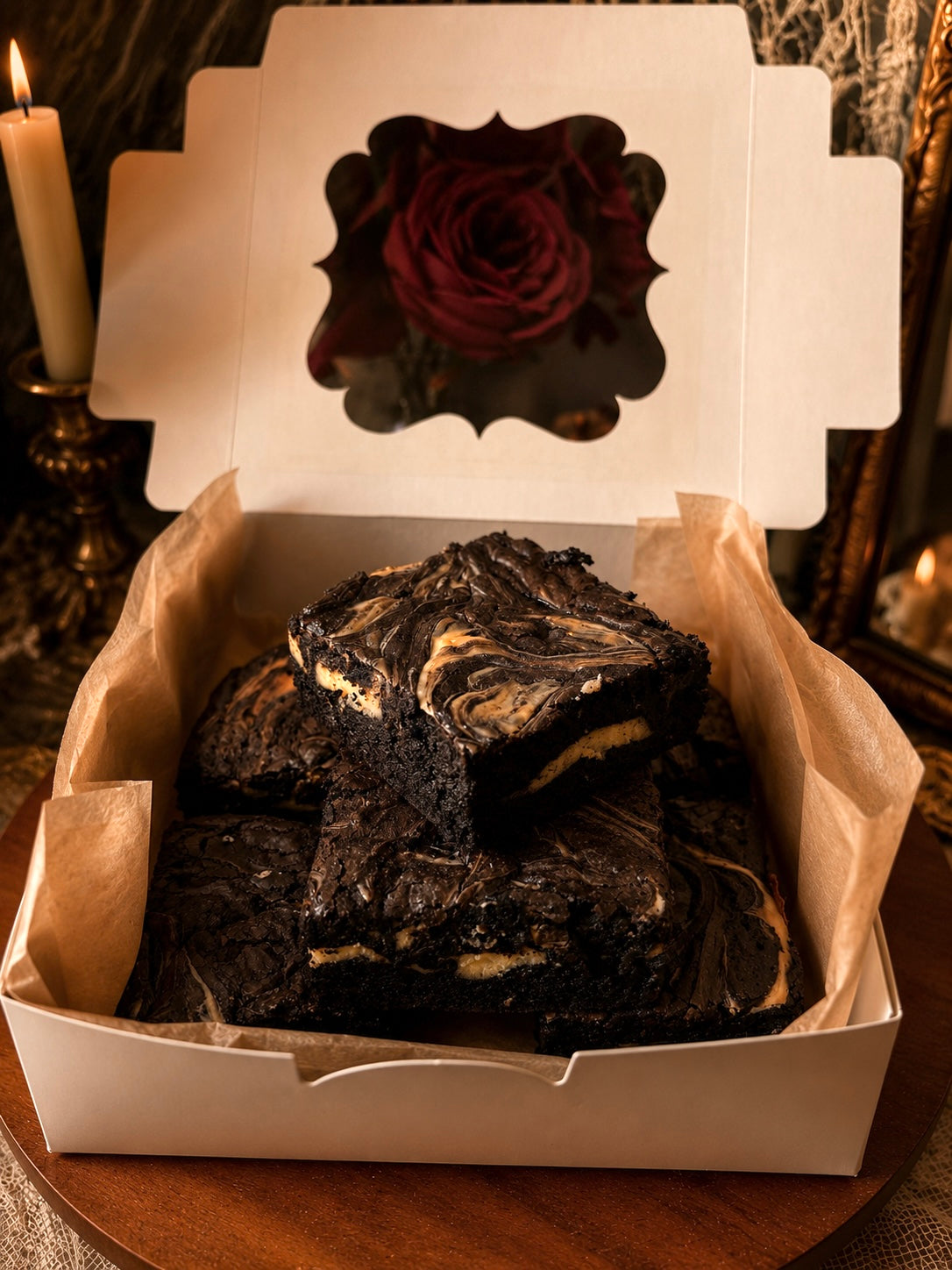 Midnight Cheesecake Brownie