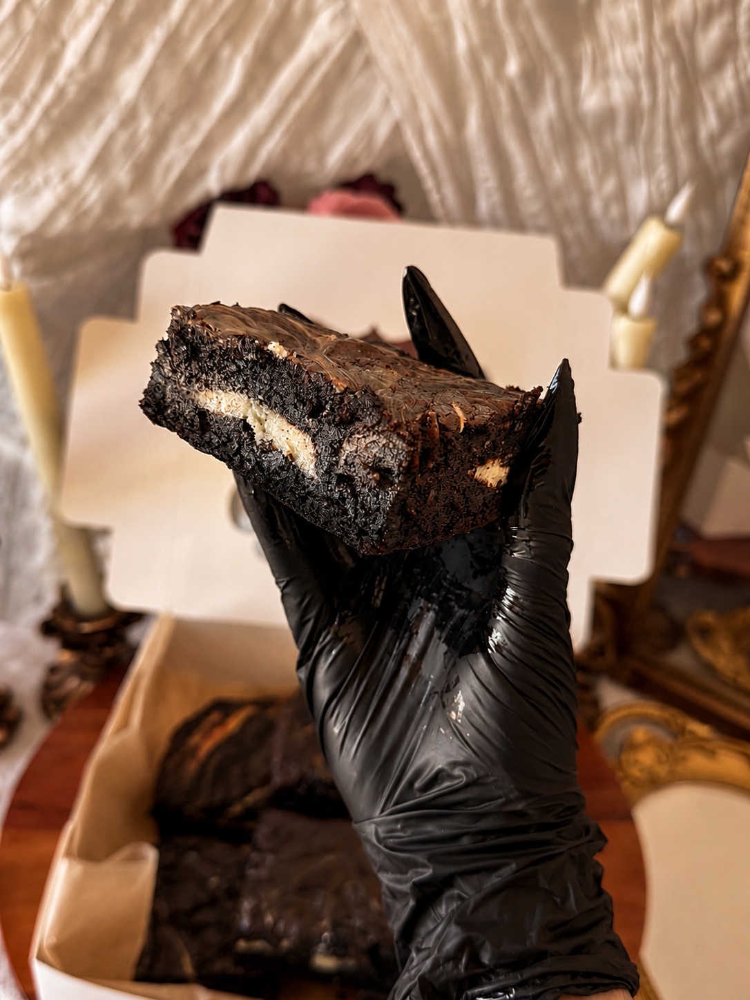 Midnight Cheesecake Brownie